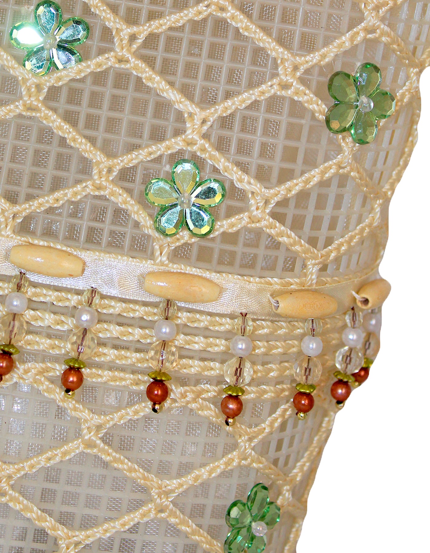 Fino CJK-05074 Straw Beach Bag with Wooden Handles