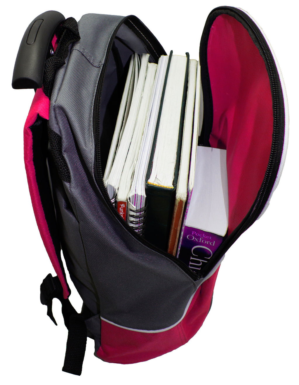 Fino DL-1008 Unisex Grade R - 1 Trolley Wheeled School /Travel Backpacks
