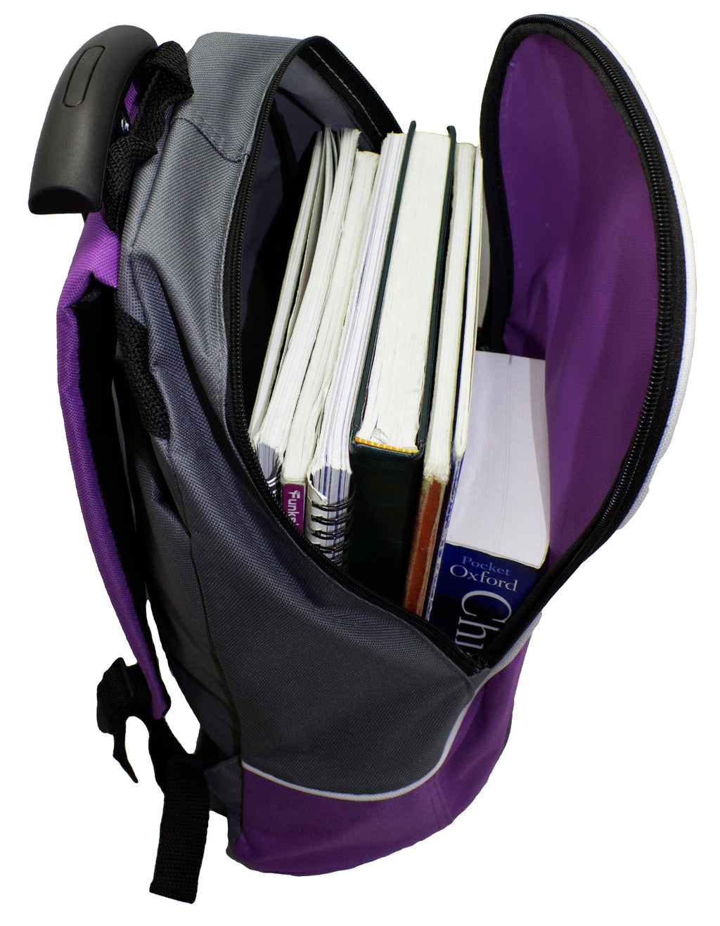 Fino DL-1008 Unisex Grade R - 1 Trolley Wheeled School /Travel Backpacks