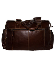Fino DL-3891-2 Full Grain Genuine Leather Messenger Laptop Bag - Coffee