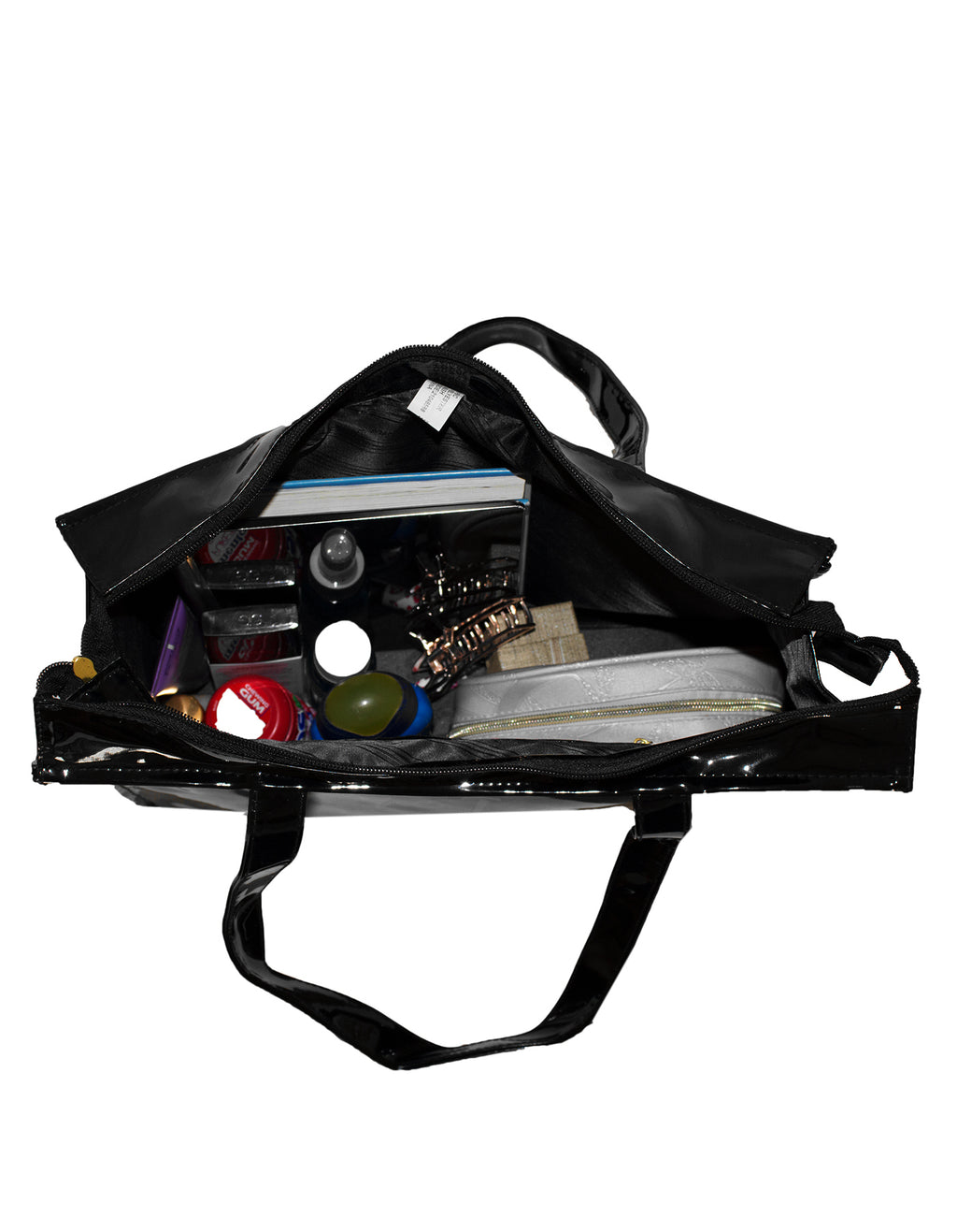 Fino Cape Town Souvenir Faux Patent Leather Tote Handbag