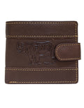 Fino DWS-1803 Genuine Leather Rhino Design Wallet with SD Card Holder & Box