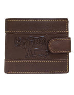 Fino DWS-1803 Genuine Leather Rhino Design Wallet with SD Card Holder & Box