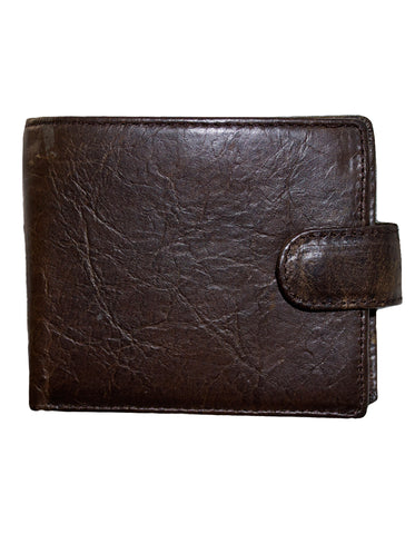 Fino DWS-809 Genuine Leather Bifold Wallet with Box - Coffee
