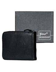 Fino DWS-825 Genuine Leather Zip Around Wallet with Box
