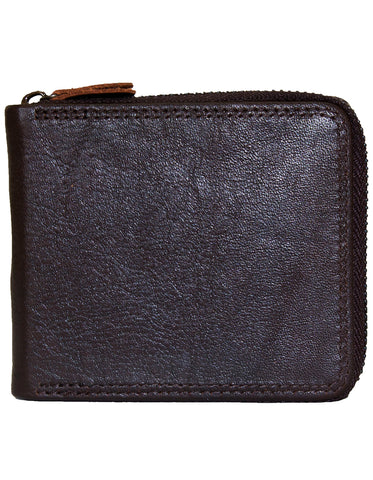 Fino Zip Around Genuine Leather Wallet with Box