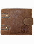 Fino DWS-8307C Genuine Leather Dakota Red Wallet with SD Card Holder & Box