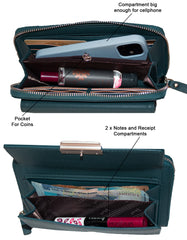 Fino F570 Faux Leather Card Holder/ Clutch Bag/ Phone Bag/ Bag Organiser