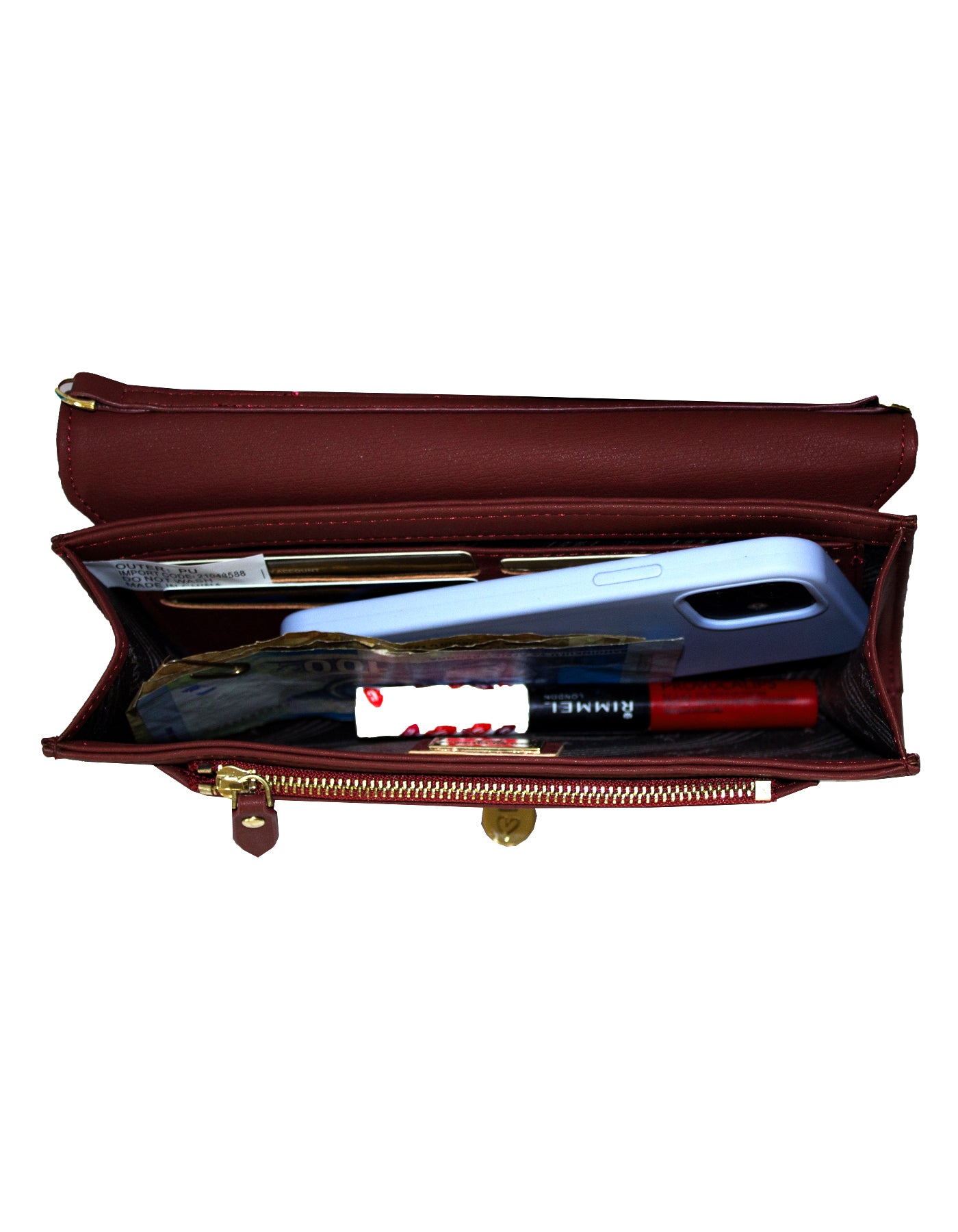 Fino F592 Faux Leather Card Holder/ Clutch Bag/ Phone Bag/ Bag Organiser