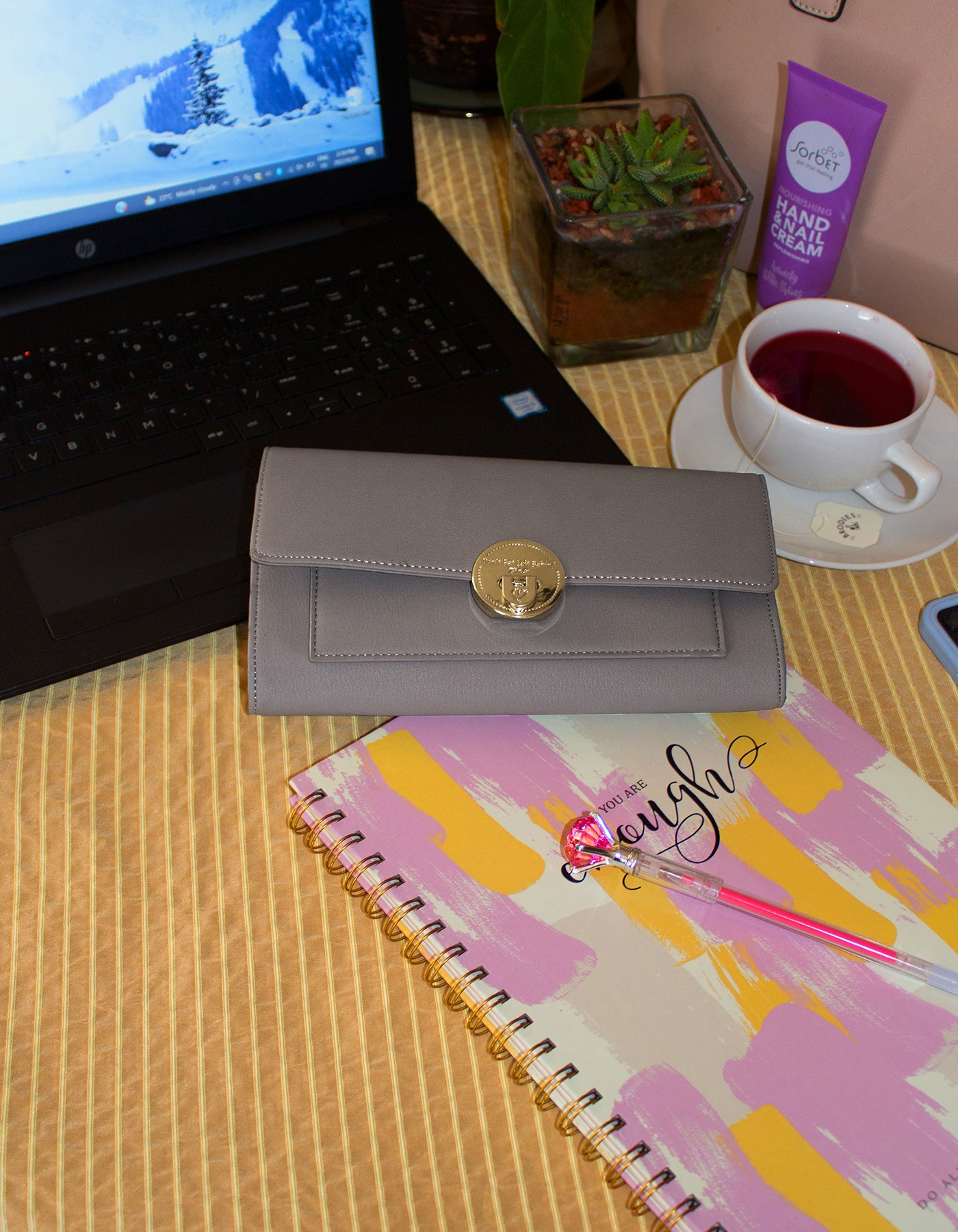 Fino F592 Faux Leather Card Holder/ Clutch Bag/ Phone Bag/ Bag Organiser