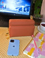 Fino F6917 Faux Leather Card Holder/ Clutch Bag/ Phone Bag/ Bag Organiser