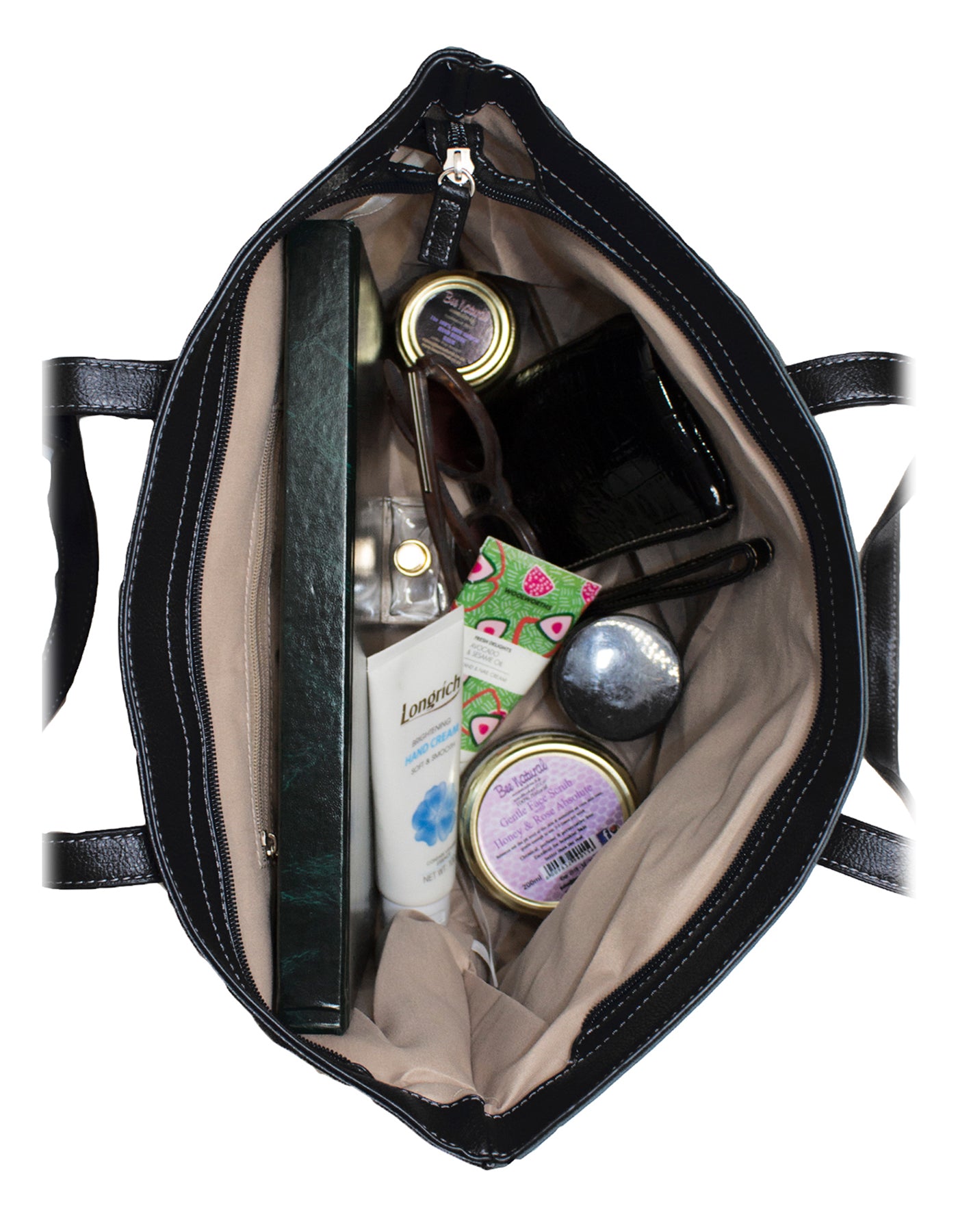 Fino G-8206-2 Faux Leather Tote Shoulder Bag