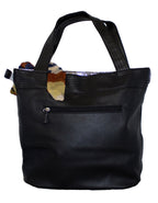 Fino G-8210 Classy Faux Leather Handbag with Scarf Trim