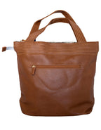 Fino G-8210 Classy Faux Leather Handbag with Scarf Trim