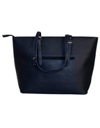 Fino G-8211-2 Faux Leather Check Print Tote Handbag