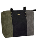 Fino G-8213 Faux Suede Leather Tote Bag & Purse Set