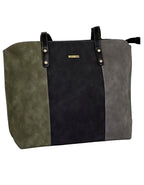 Fino G-8213 Faux Suede Leather Tote Bag & Purse Set