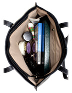 Fino G-8213 Faux Suede Leather Tote Bag & Purse Set