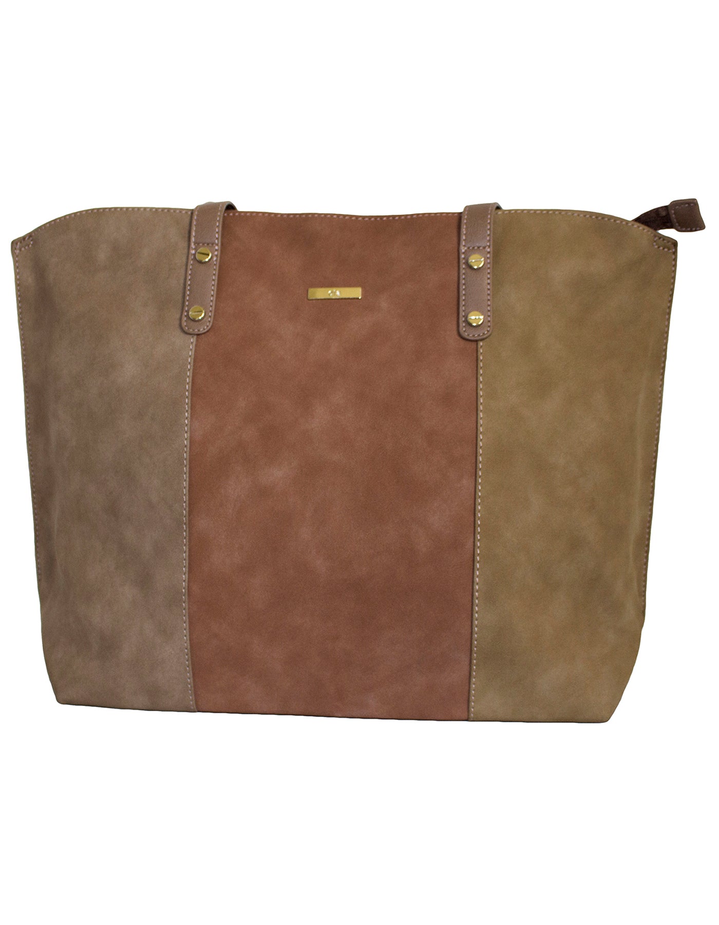 Fino G-8213 Faux Suede Leather Tote Bag & Purse Set