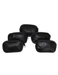 Fino G6331 Soft Genuine Leather Pouches with Mini Belt Value Packs - Set of 5