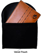 GIO 104 Full Grain Genuine Leather Unique Design Bifold Wallet – Brown