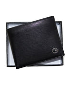 GIO 1622 Full Grain Genuine Leather Bifold Wallet – Black
