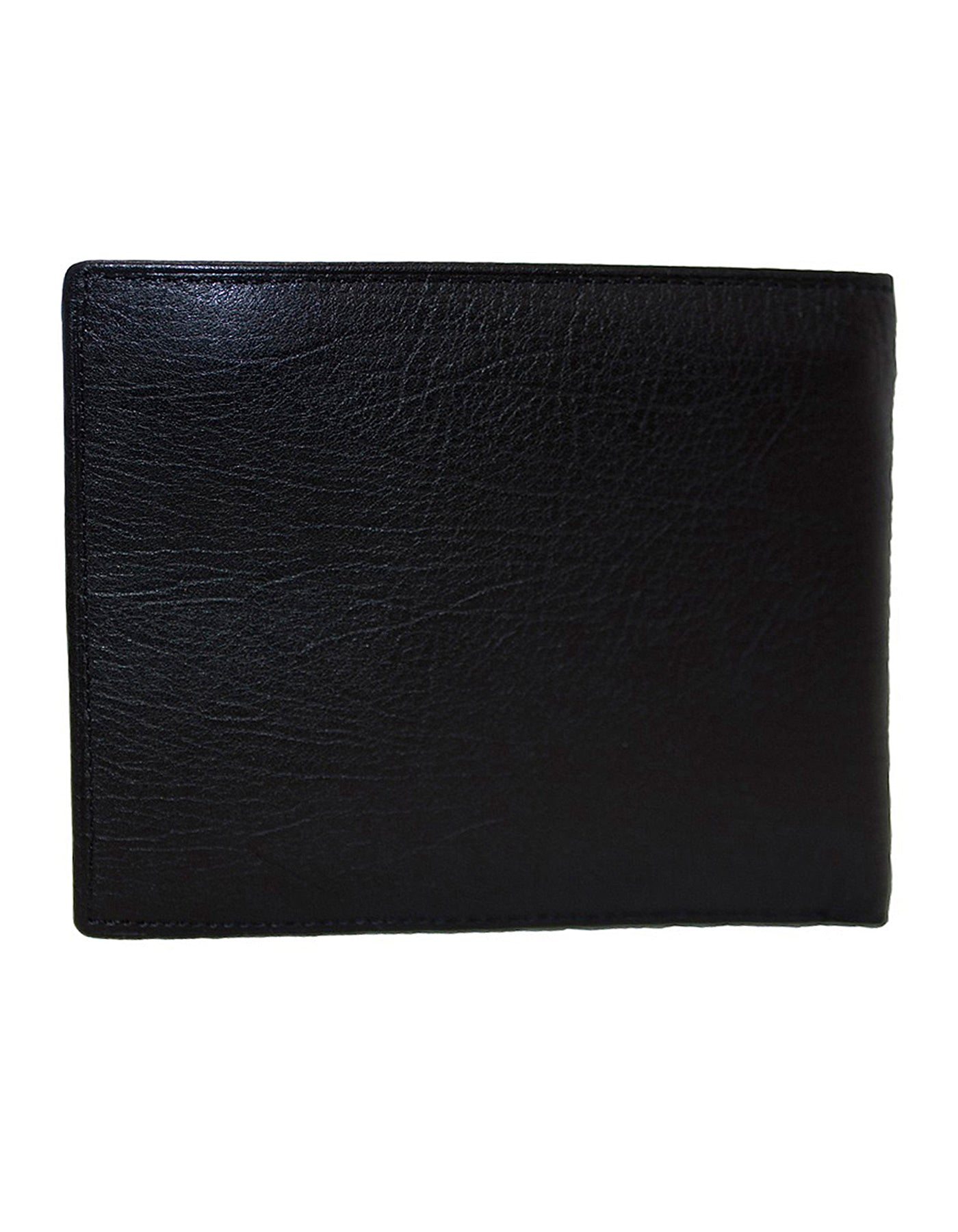 GIO 1622 Full Grain Genuine Leather Bifold Wallet – Black