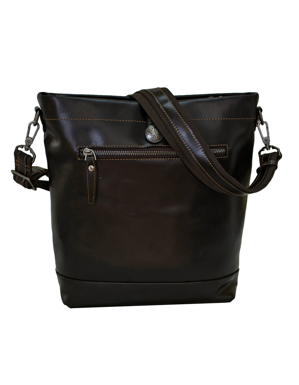 Fino GSX-074 Full Grain Genuine Leather Sling/ Satchel Bag