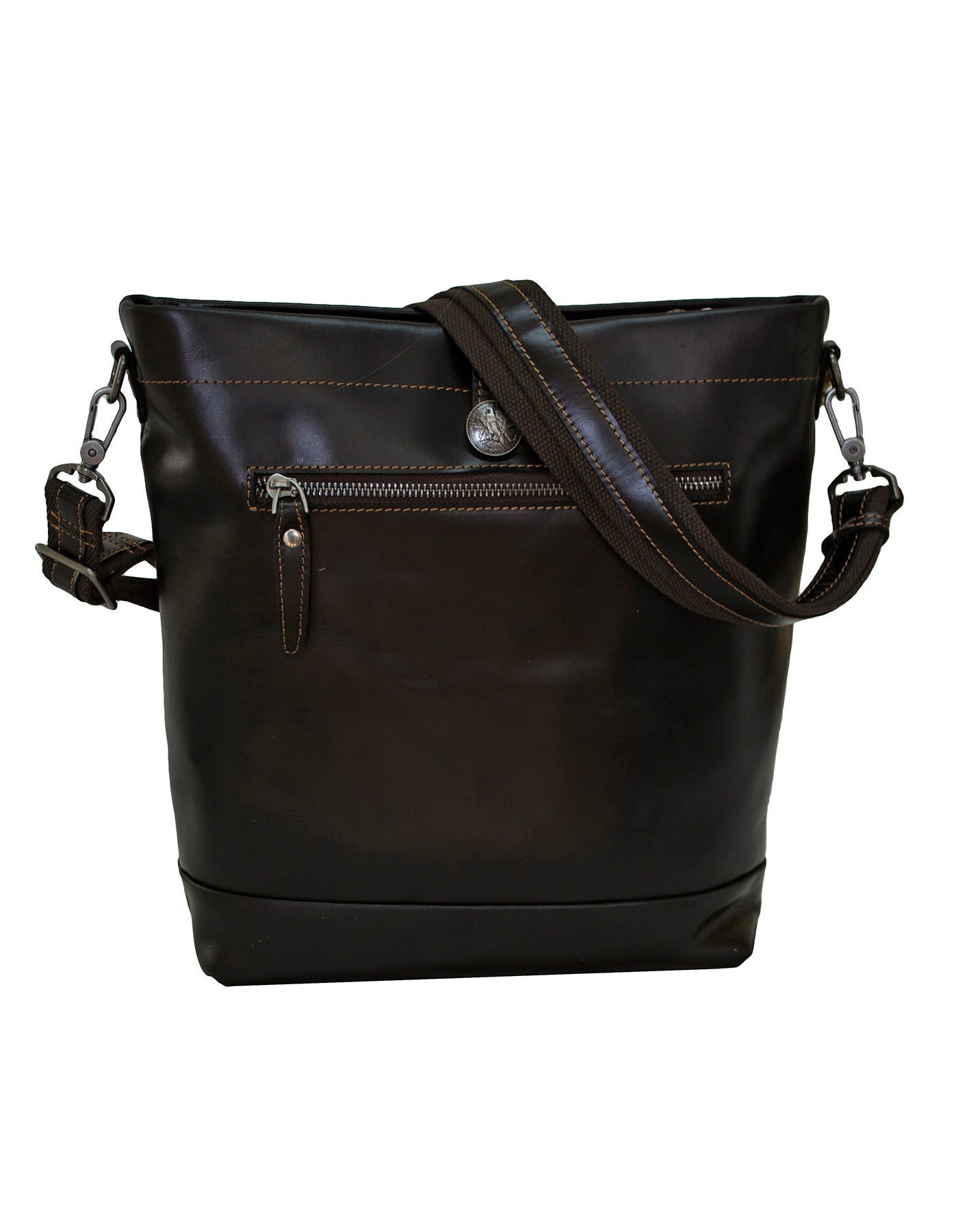 Fino GSX-074 Full Grain Genuine Leather Sling/ Satchel Bag