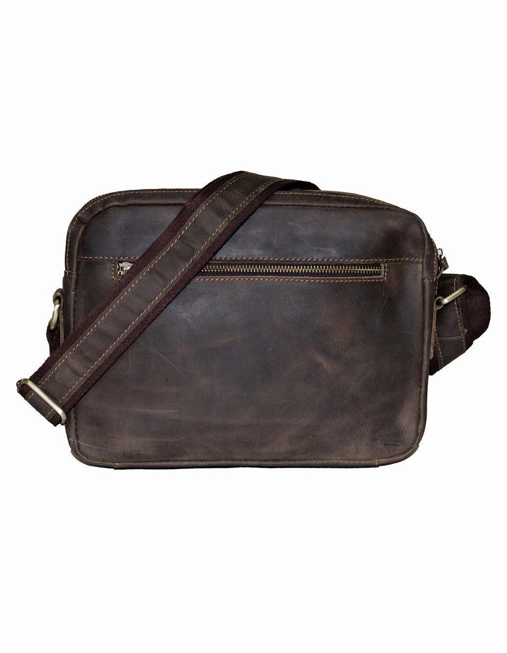 Fino GSX-075 Full Grain Genuine Leather Crazy Horse Waxed Sling Bag