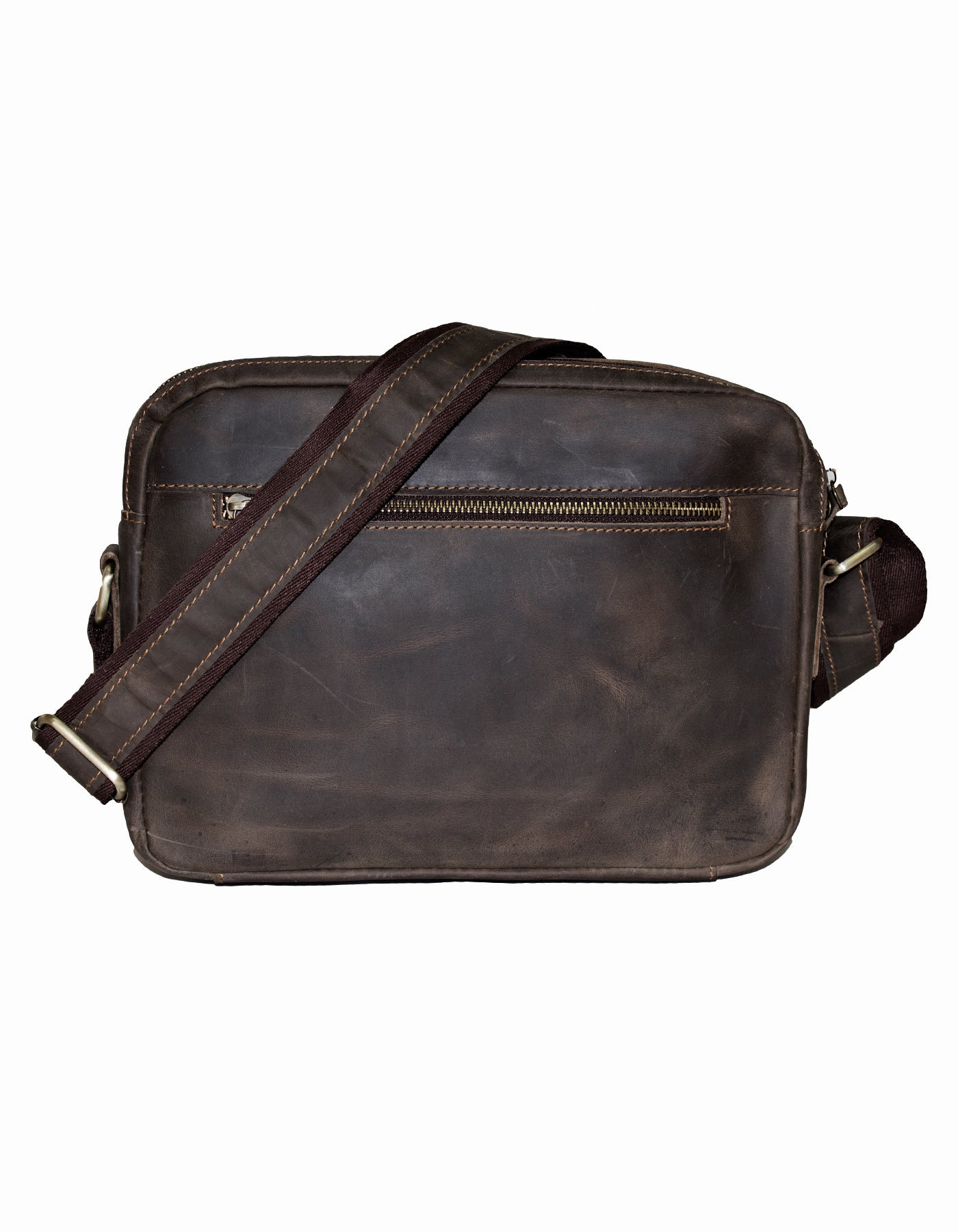 Fino GSX-075 Full Grain Genuine Leather Crazy Horse Waxed Sling Bag