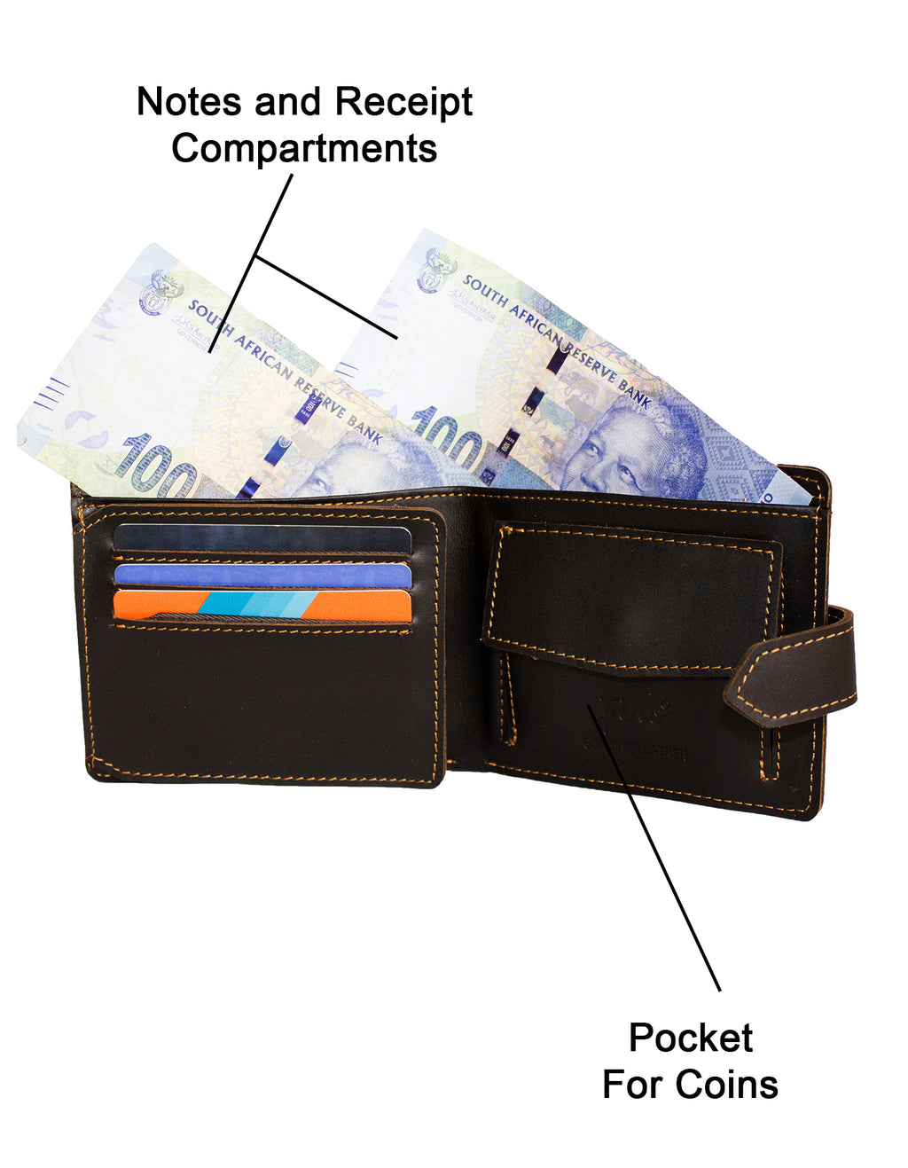 Fino GX-046 Full Grain Soft Genuine Leather Wallet with Box
