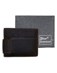 Fino GX-065 Genuine Leather Textured Wallet with Box