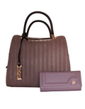 Fino H6831+51144 Faux Leather Unique Design Handbag & Purse