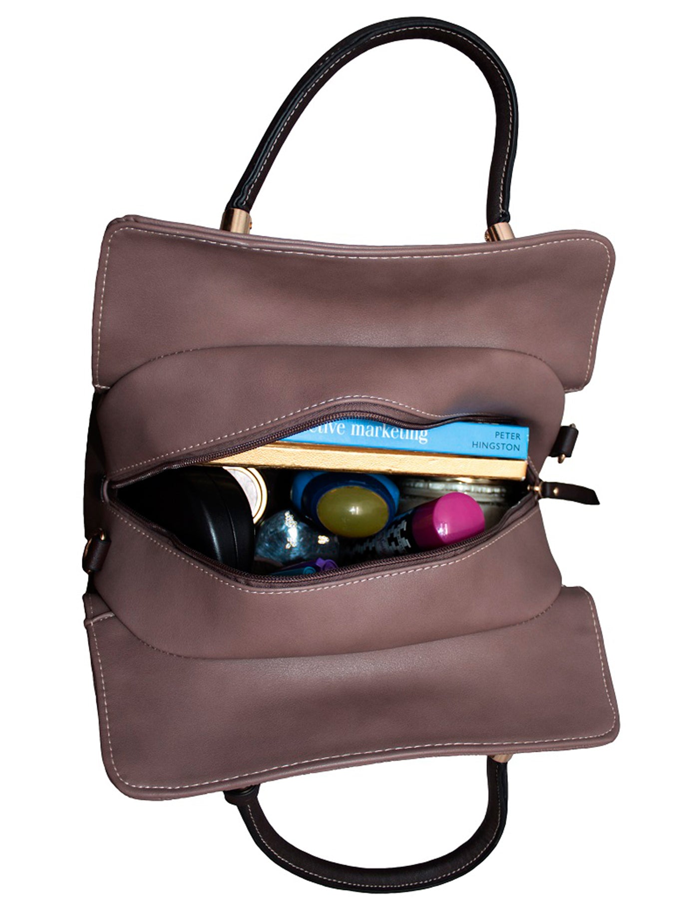 Fino H6831+51144 Faux Leather Unique Design Handbag & Purse