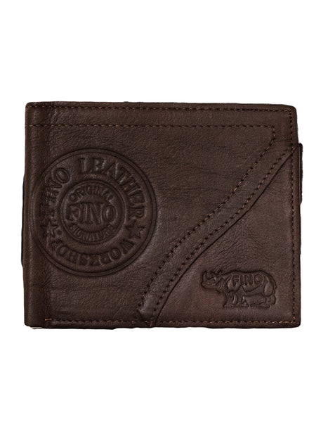 Fino HL-002/RYO Genuine Leather Rhino Wallet with SD Card Holder & Box
