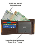 Fino HL-007/RYO Genuine Leather Rhino Wallet with SD Card Holder & Box