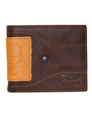 Fino HL-008/CRO Genuine Leather Wallet with SD Card Holder & Box - Brown