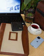 Fino HL-1333 Genuine Leather Laser Script Wallet with SD Card Holder & Box