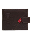 Fino HL-1337 Genuine Leather Dakota Red Wallet with SD Card Holder & Box