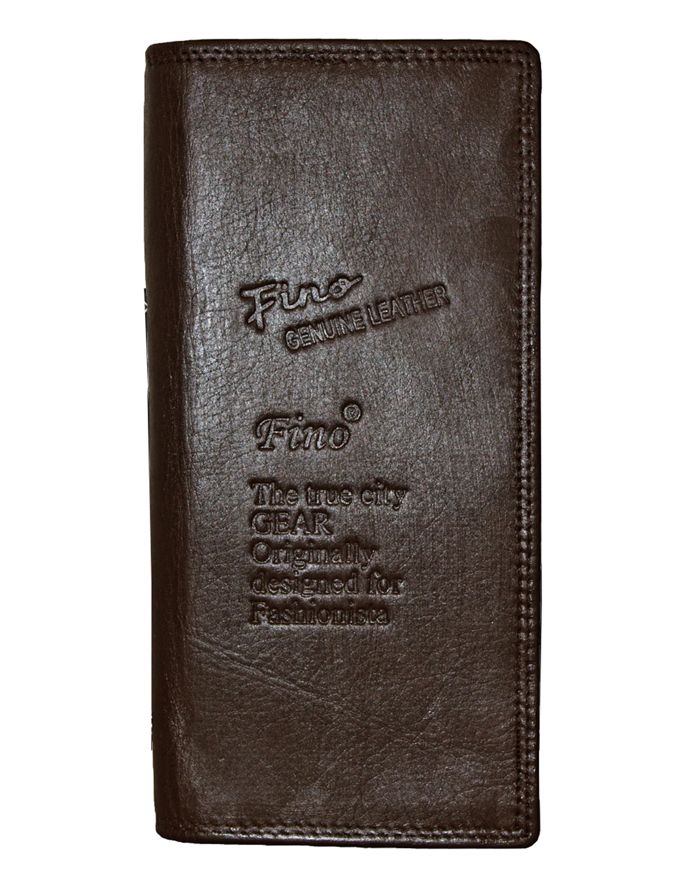 Fino HL-1404 Unisex Genuine Leather Bifold Wallet with SD Card Holder & Box