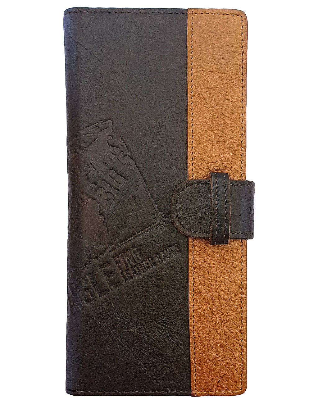 Fino HL-1406 Unisex Genuine Leather 2-Tone Wallet with SD Card Holder & Box