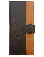 Fino HL-1406 Unisex Genuine Leather 2-Tone Wallet with SD Card Holder & Box