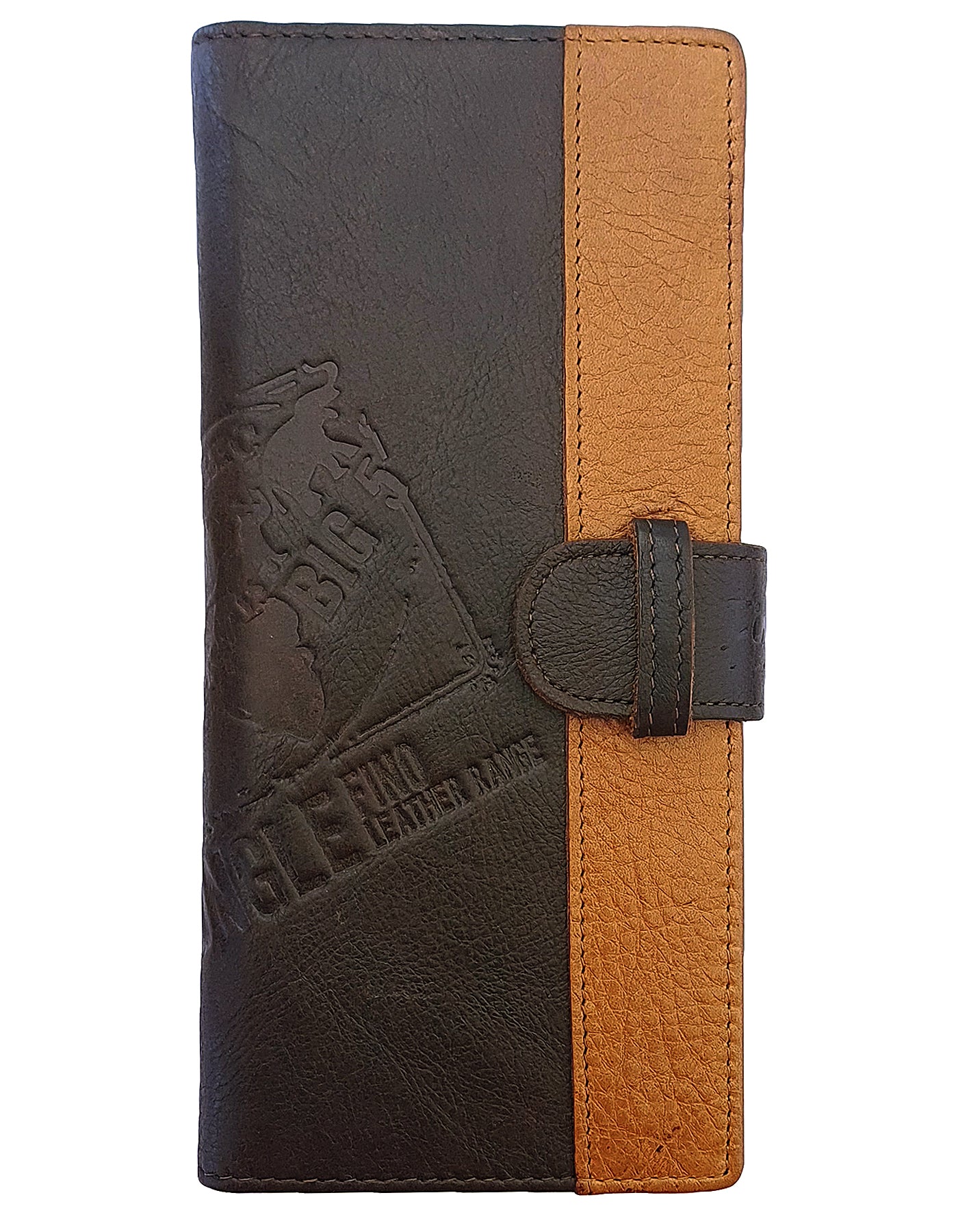 Fino HL-1406 Unisex Genuine Leather 2-Tone Wallet with SD Card Holder & Box