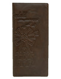 Fino HL-1409 Genuine Leather Windmill Wallet with SD Card Holder & Box - Brown