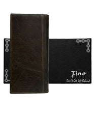 Fino HL-1410 Genuine Leather Windmill Wallet with SD Card Holder & Box
