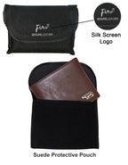 Fino HL-1504 Full Grain Genuine Leather Rhino Print Wallet with Box
