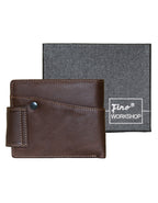 Fino HL-506 Genuine Leather Dakota Red Camel Wallet with Box