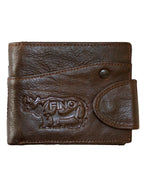 Fino Hl-507 Genuine Leather Bifold Cowskin Wallet with SD Card Holder & Box