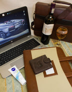 Fino HL-518/WOLF Genuine Leather Wolf Wallet with SD Card Holder & Box